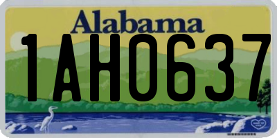 AL license plate 1AH0637