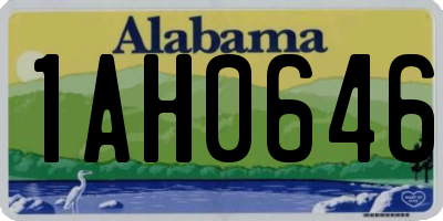 AL license plate 1AH0646
