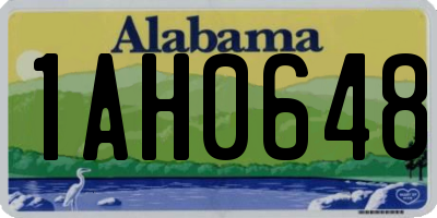 AL license plate 1AH0648