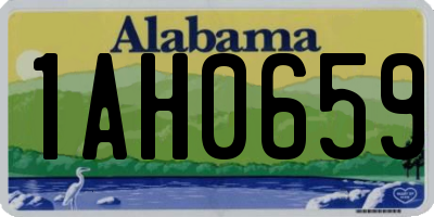 AL license plate 1AH0659