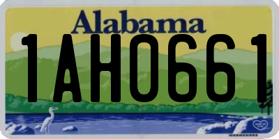 AL license plate 1AH0661