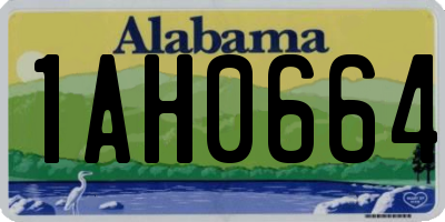 AL license plate 1AH0664