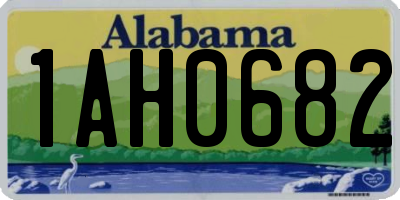 AL license plate 1AH0682