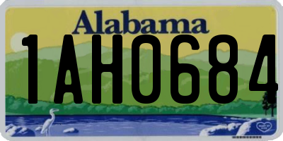 AL license plate 1AH0684