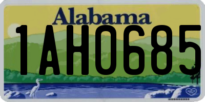 AL license plate 1AH0685