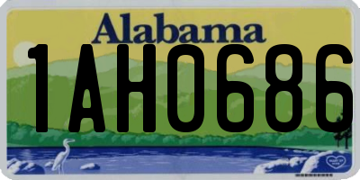 AL license plate 1AH0686