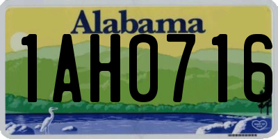 AL license plate 1AH0716