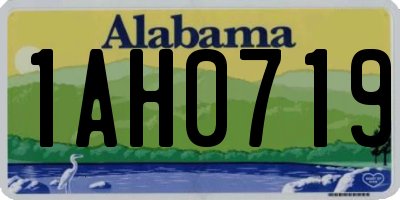 AL license plate 1AH0719