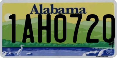 AL license plate 1AH0720