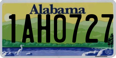 AL license plate 1AH0727