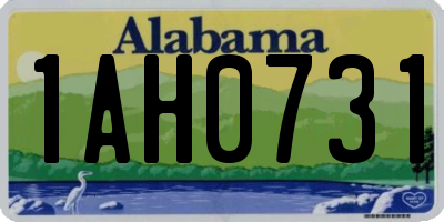 AL license plate 1AH0731