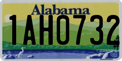 AL license plate 1AH0732