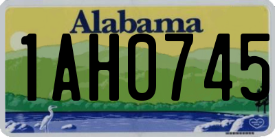 AL license plate 1AH0745