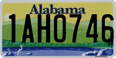 AL license plate 1AH0746