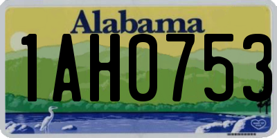 AL license plate 1AH0753