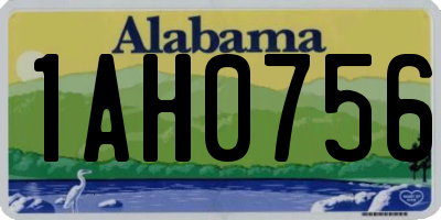 AL license plate 1AH0756
