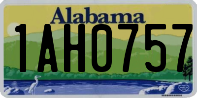 AL license plate 1AH0757