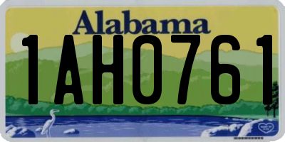 AL license plate 1AH0761