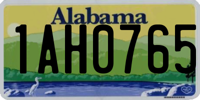 AL license plate 1AH0765