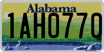 AL license plate 1AH0770