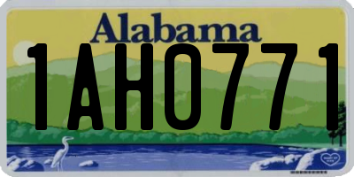 AL license plate 1AH0771