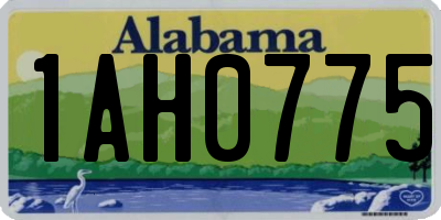 AL license plate 1AH0775