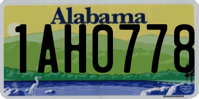 AL license plate 1AH0778