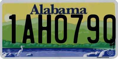 AL license plate 1AH0790