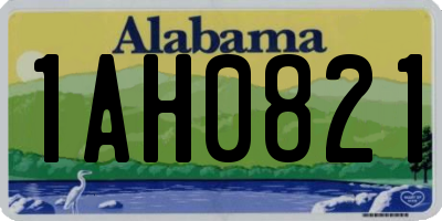AL license plate 1AH0821