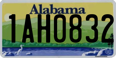 AL license plate 1AH0832