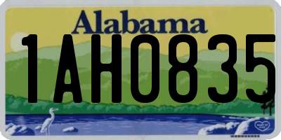 AL license plate 1AH0835