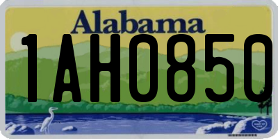 AL license plate 1AH0850