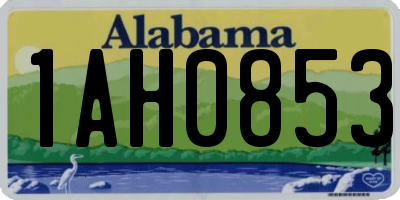 AL license plate 1AH0853