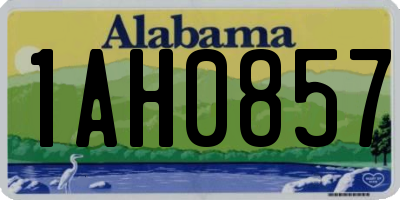 AL license plate 1AH0857