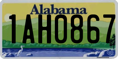 AL license plate 1AH0867