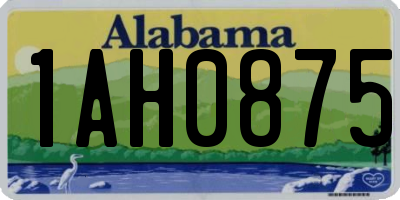 AL license plate 1AH0875
