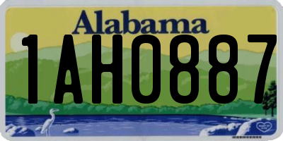 AL license plate 1AH0887