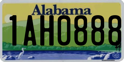 AL license plate 1AH0888