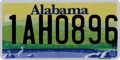 AL license plate 1AH0896