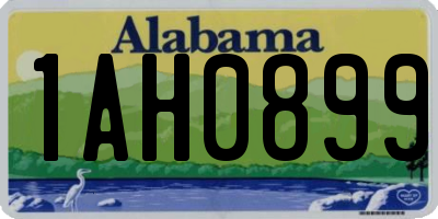 AL license plate 1AH0899