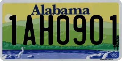AL license plate 1AH0901