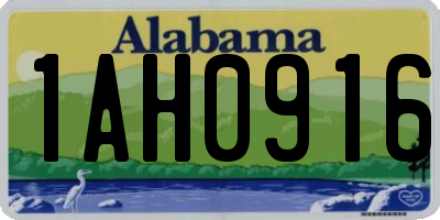 AL license plate 1AH0916
