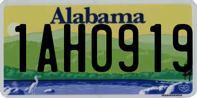 AL license plate 1AH0919
