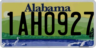 AL license plate 1AH0927