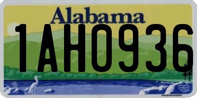 AL license plate 1AH0936