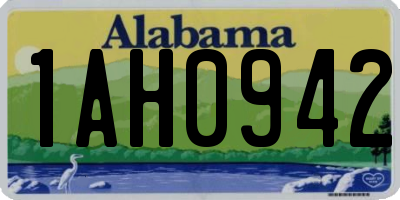 AL license plate 1AH0942