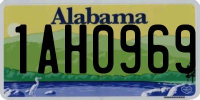 AL license plate 1AH0969