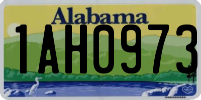 AL license plate 1AH0973