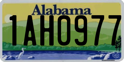 AL license plate 1AH0977