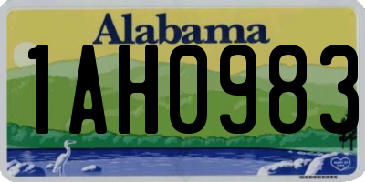 AL license plate 1AH0983